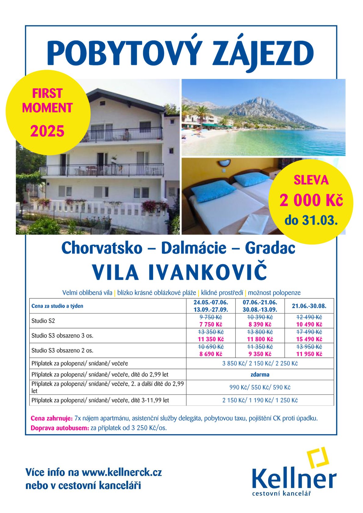 01. Chorvatsko - Gradac - vila Ivankovič - FM